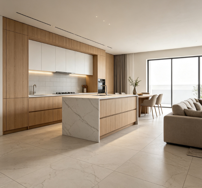 Open Kitchen Cabinets