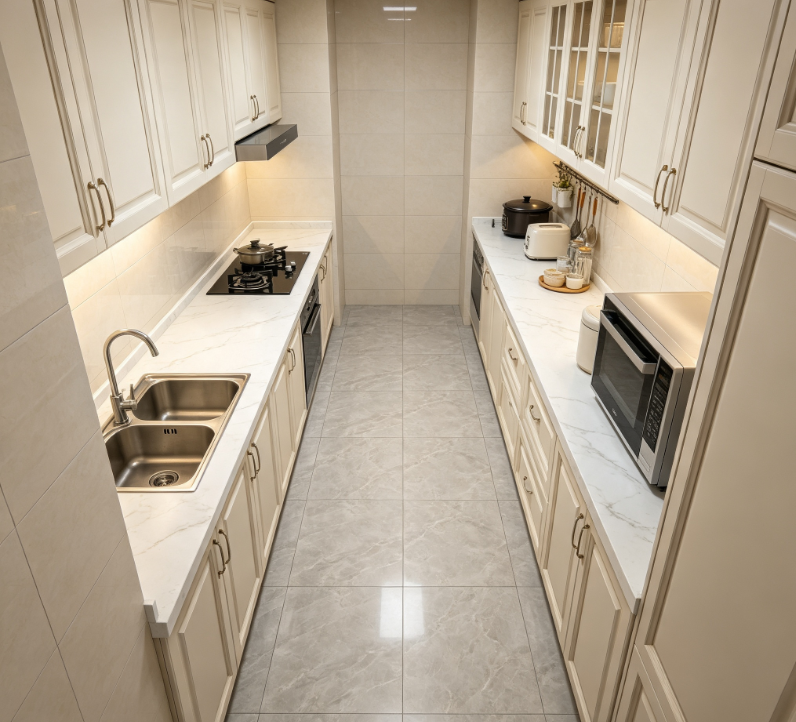 Parallel Kitchen Cabinets