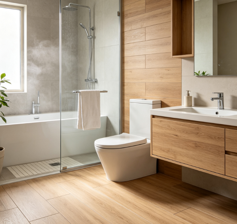 Bathroom Wood Effect Tiles
