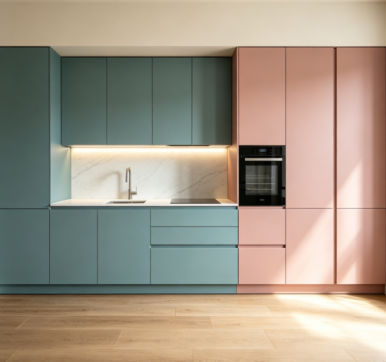 Color Custom Lacquer Cabinets