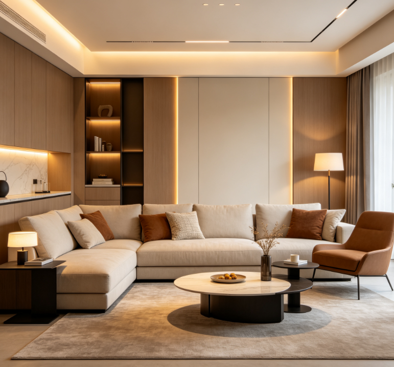 Custom Living Room Lighting