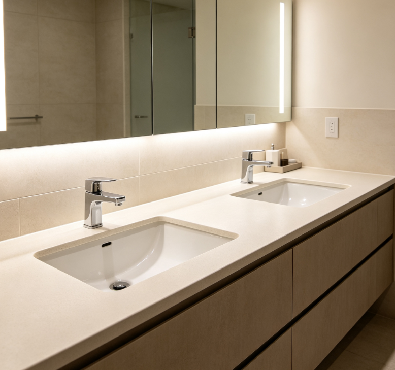 Double Sink Vanity Countertops