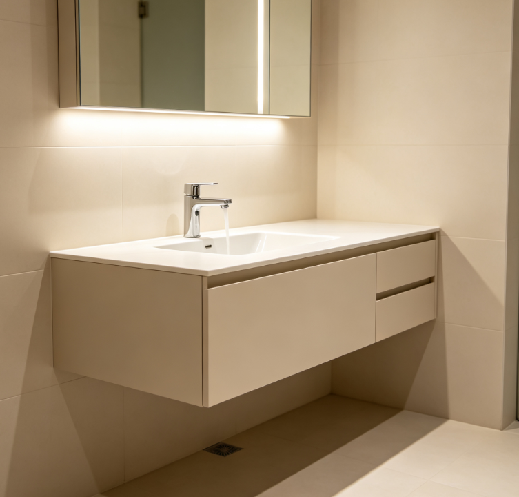 Floating Single Vanity Cabinets