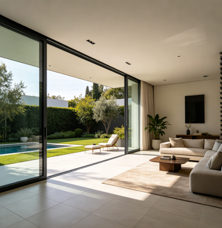 Floor To Ceiling Villa Windows