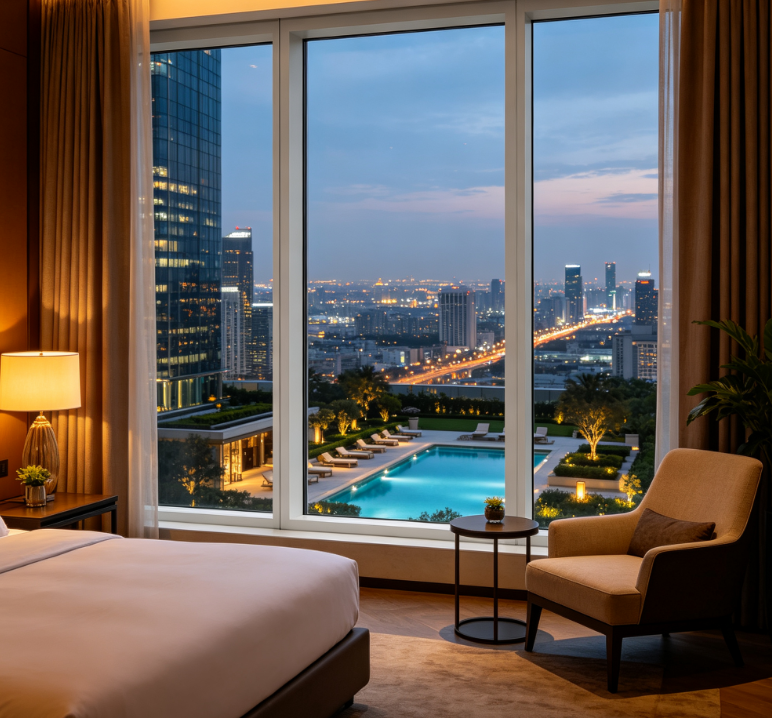 High Rise Hotel Windows