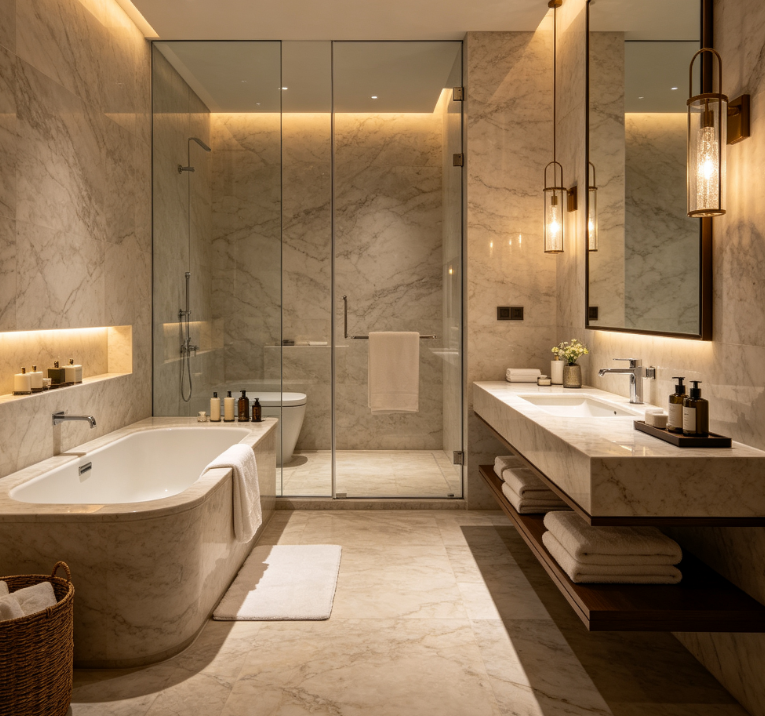 Hotel Bathroom Stone