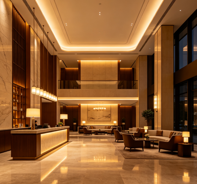 Hotel Lobby Lighting