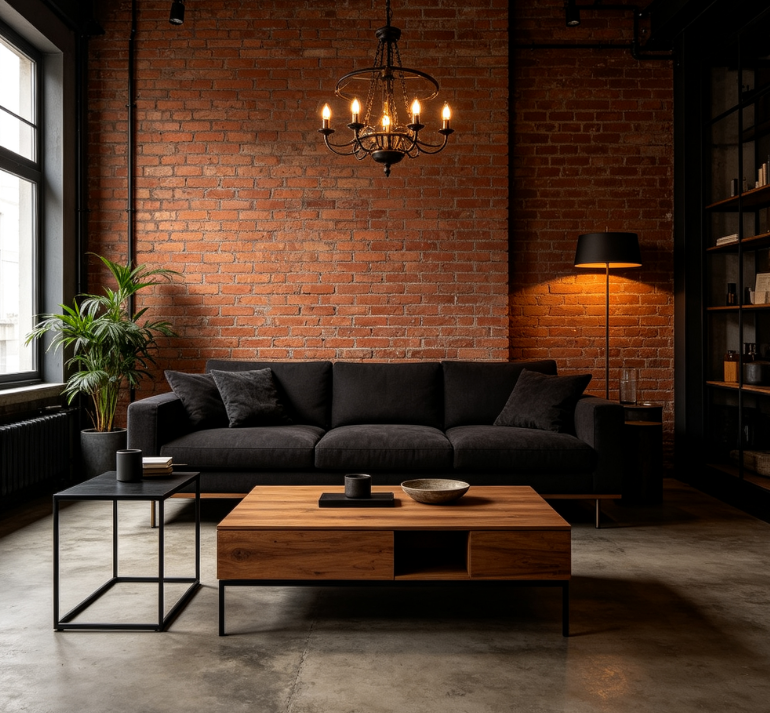 Industrial Living Room Furniture