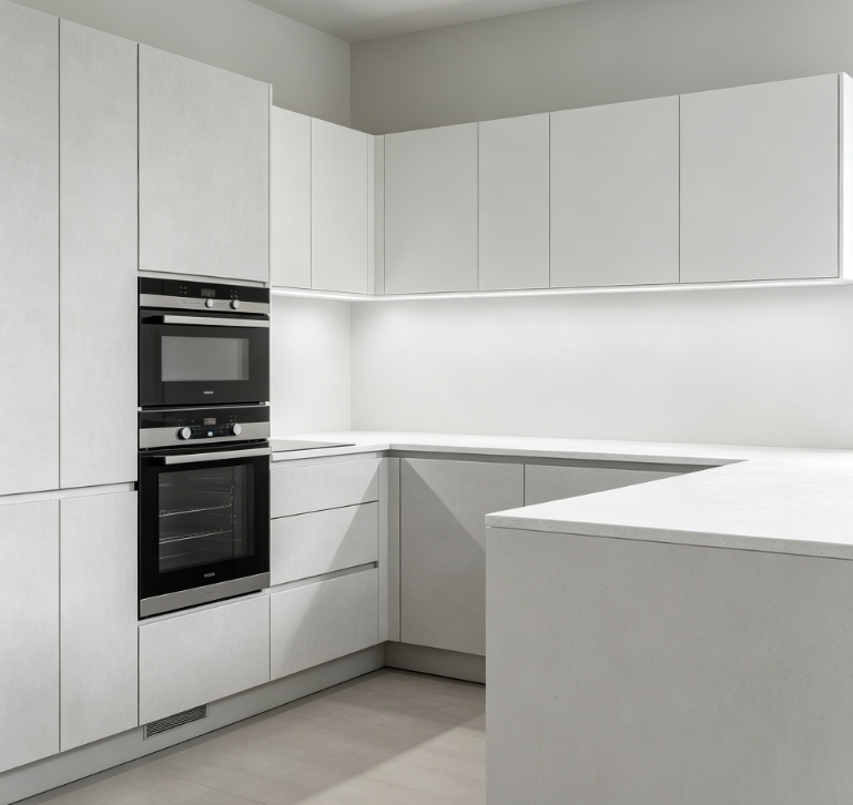 Laminated Mdf Kitchen Cabinets