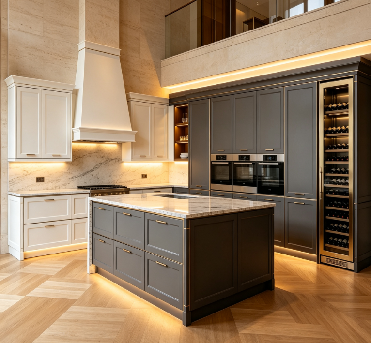Luxury Lacquer Island Kitchens
