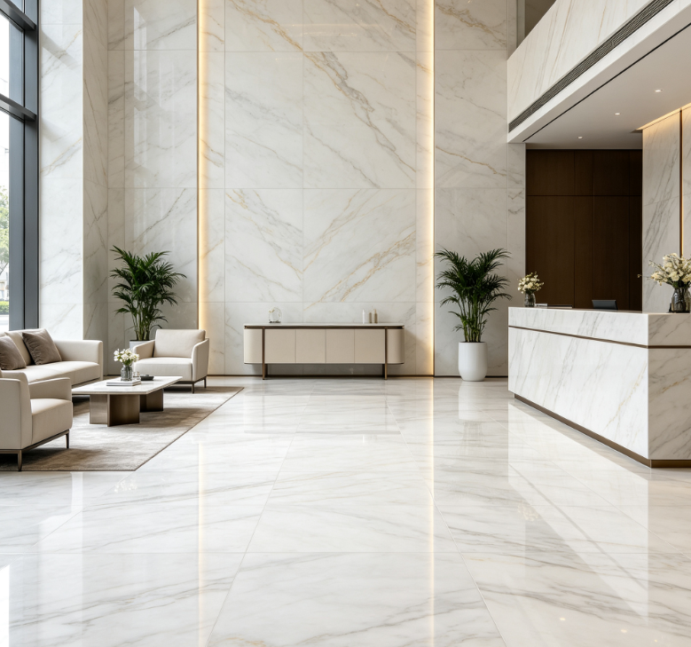 Marble Look Polished Tiles