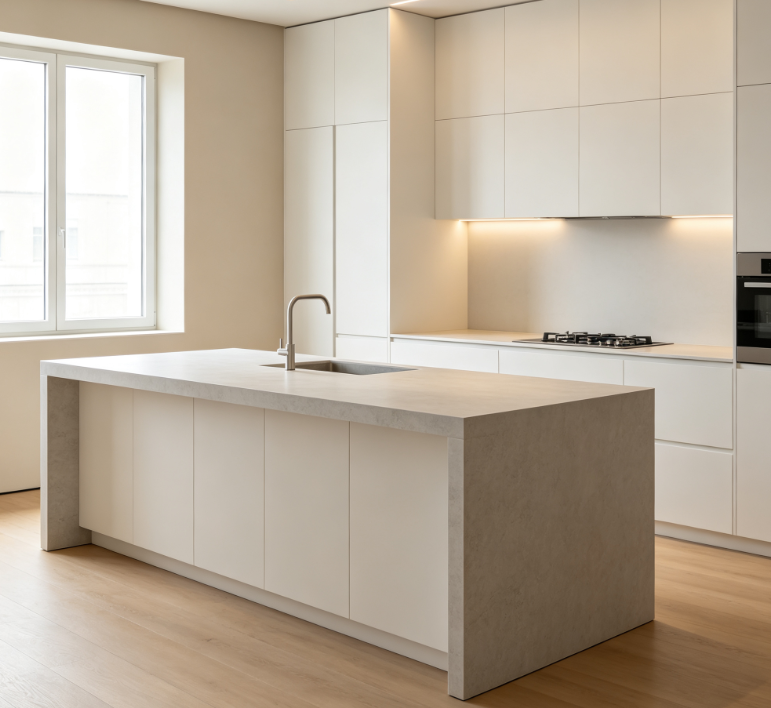 Modern Open Kitchen Cabinets
