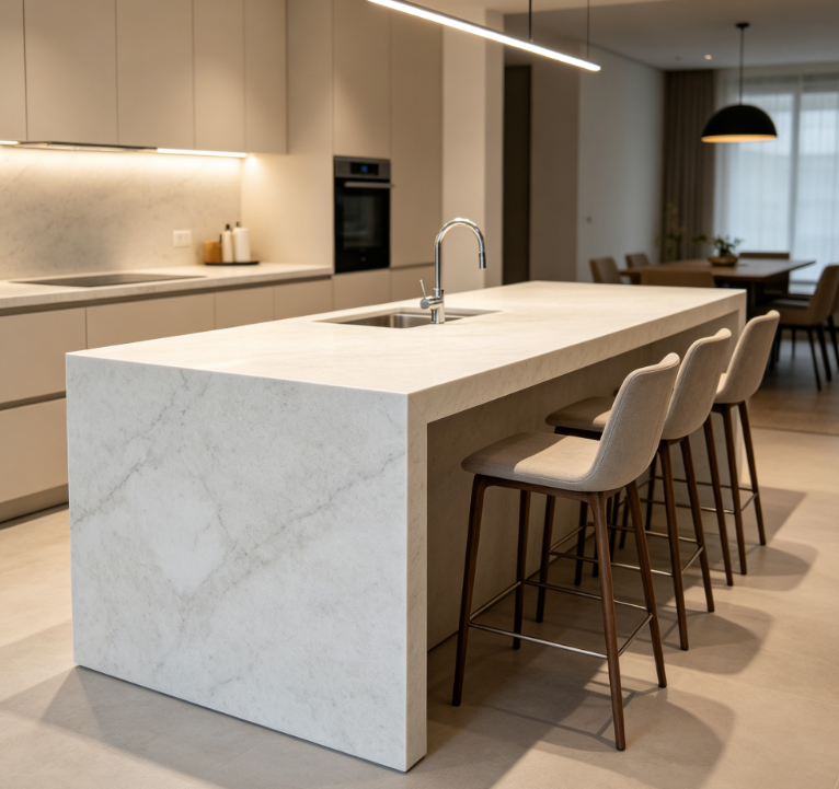 Quartz Kitchen Islands