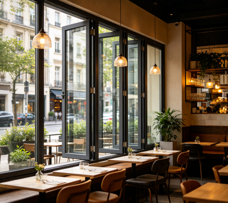Restaurant Folding Windows