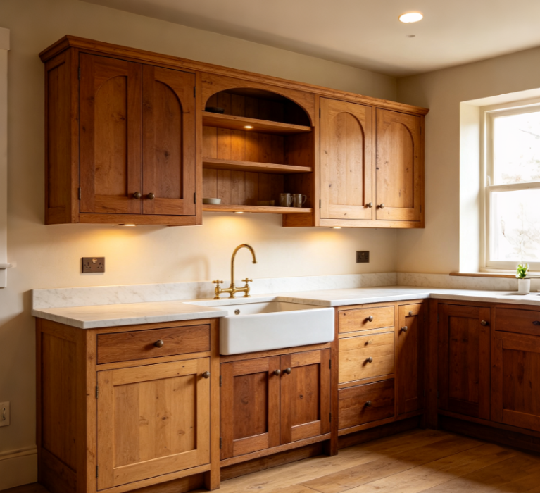 Rustic Solid Wood Kitchen Cabinets