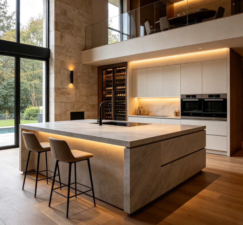 Small Apartment Parallel Kitchen Design
