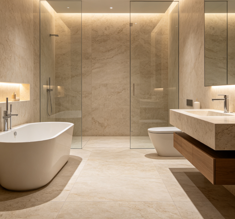 Stone Bathroom Flooring
