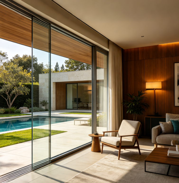 Villa Laminated Glass Windows