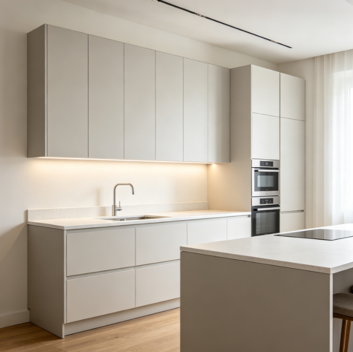 Waterproof Pvc Kitchen Cabinets