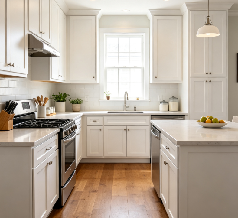 White Shaker Kitchen Cabinets